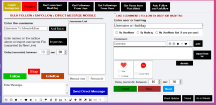 InstaBot Automation pro - Instagram bot automation software