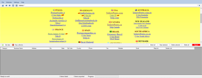 Yellow pages data extractor software