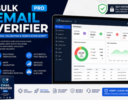 Bulk Email Verifier Software - Email Validation & Verification Script