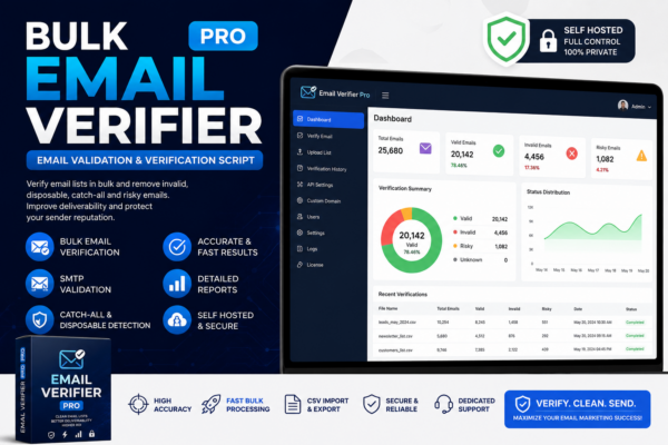 Bulk Email Verifier Software - Email Validation & Verification Script