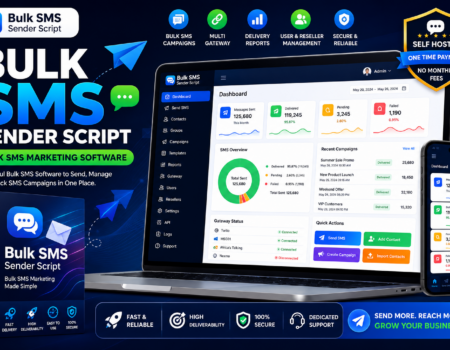 bulk SMS sender Script - Bulk SMS Marketing Software